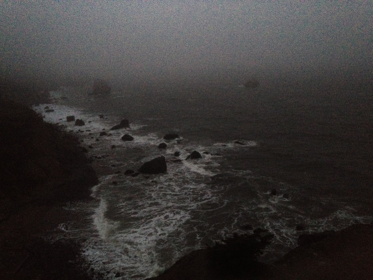 Ocean in the dark