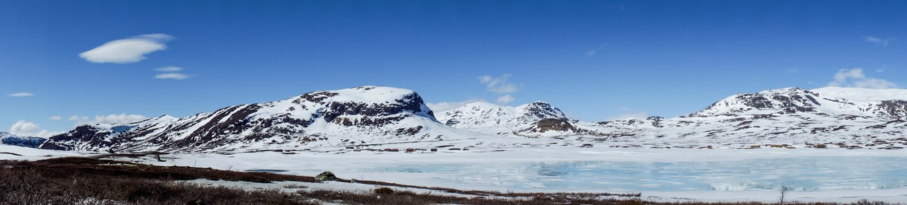Ice lake panorama