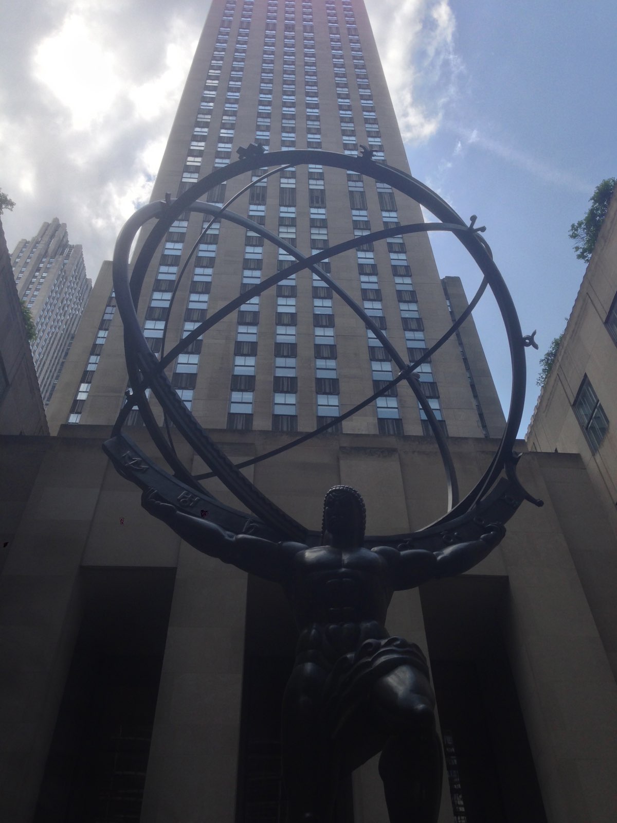 Atlas and building