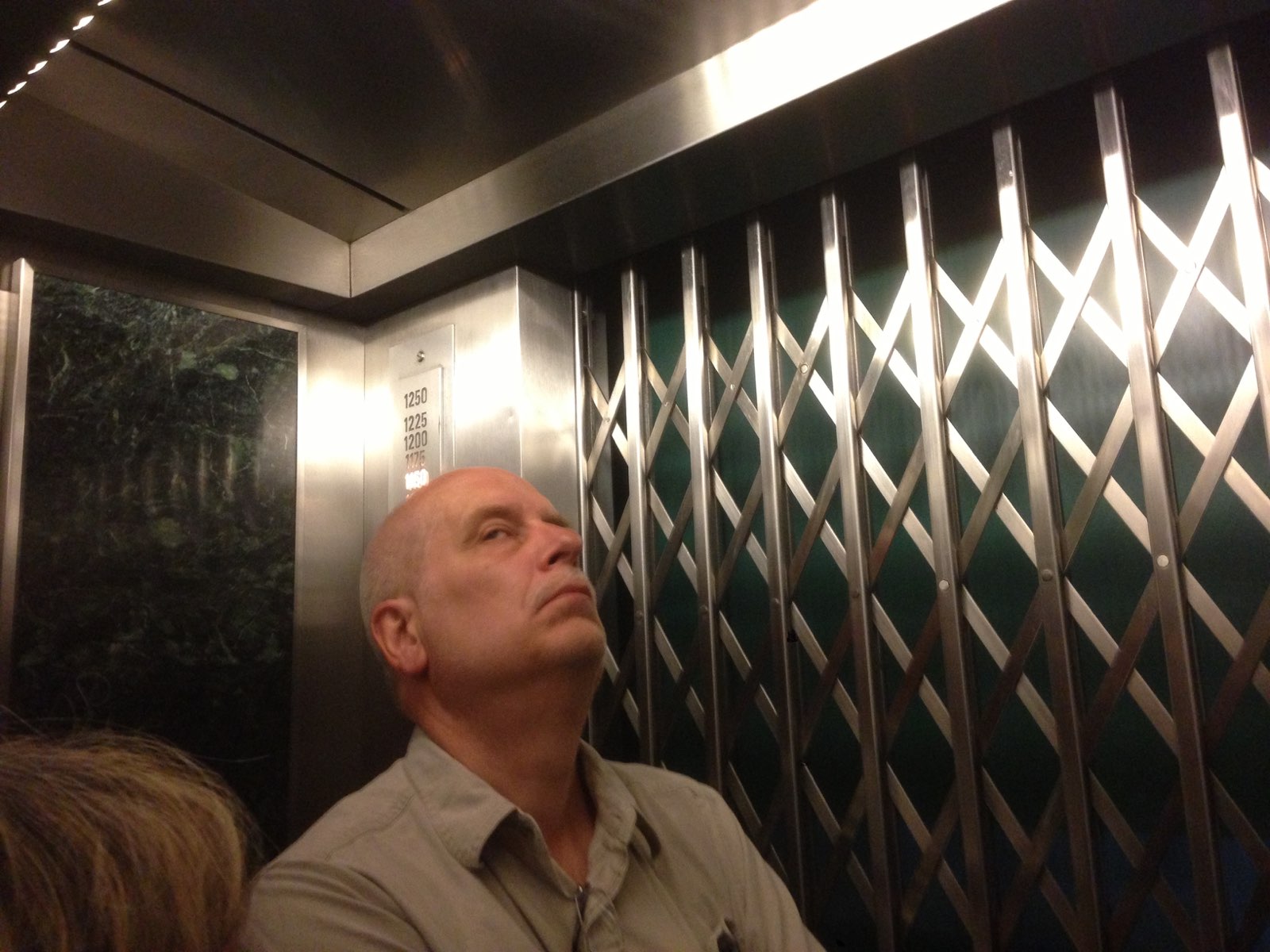 Empire State Building elevator people