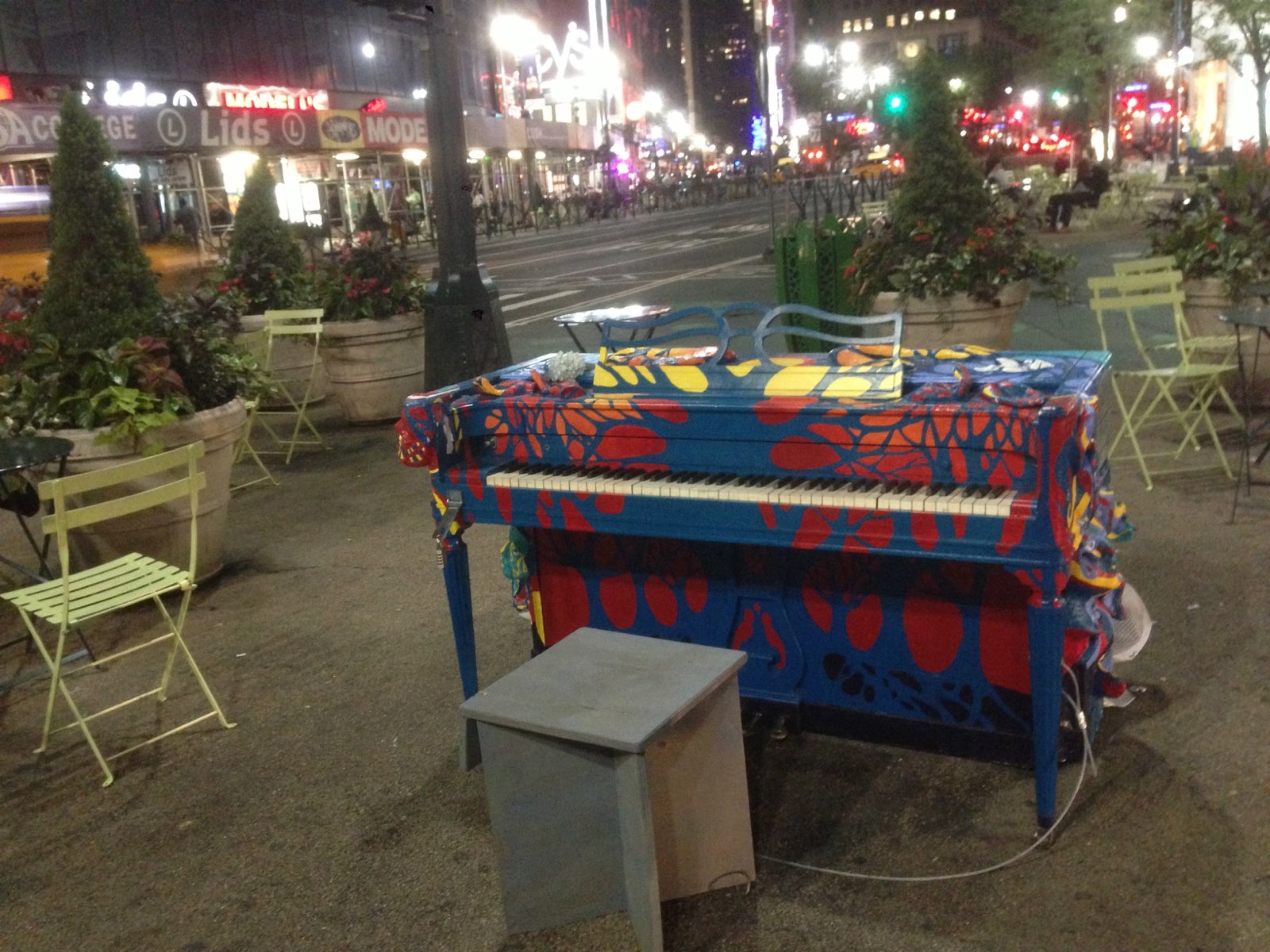 Piano at the Time Square