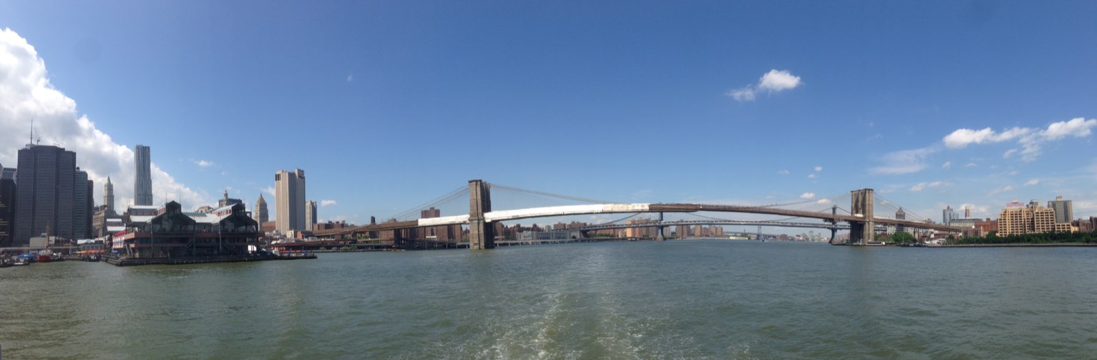 Brooklyn bridge panorama