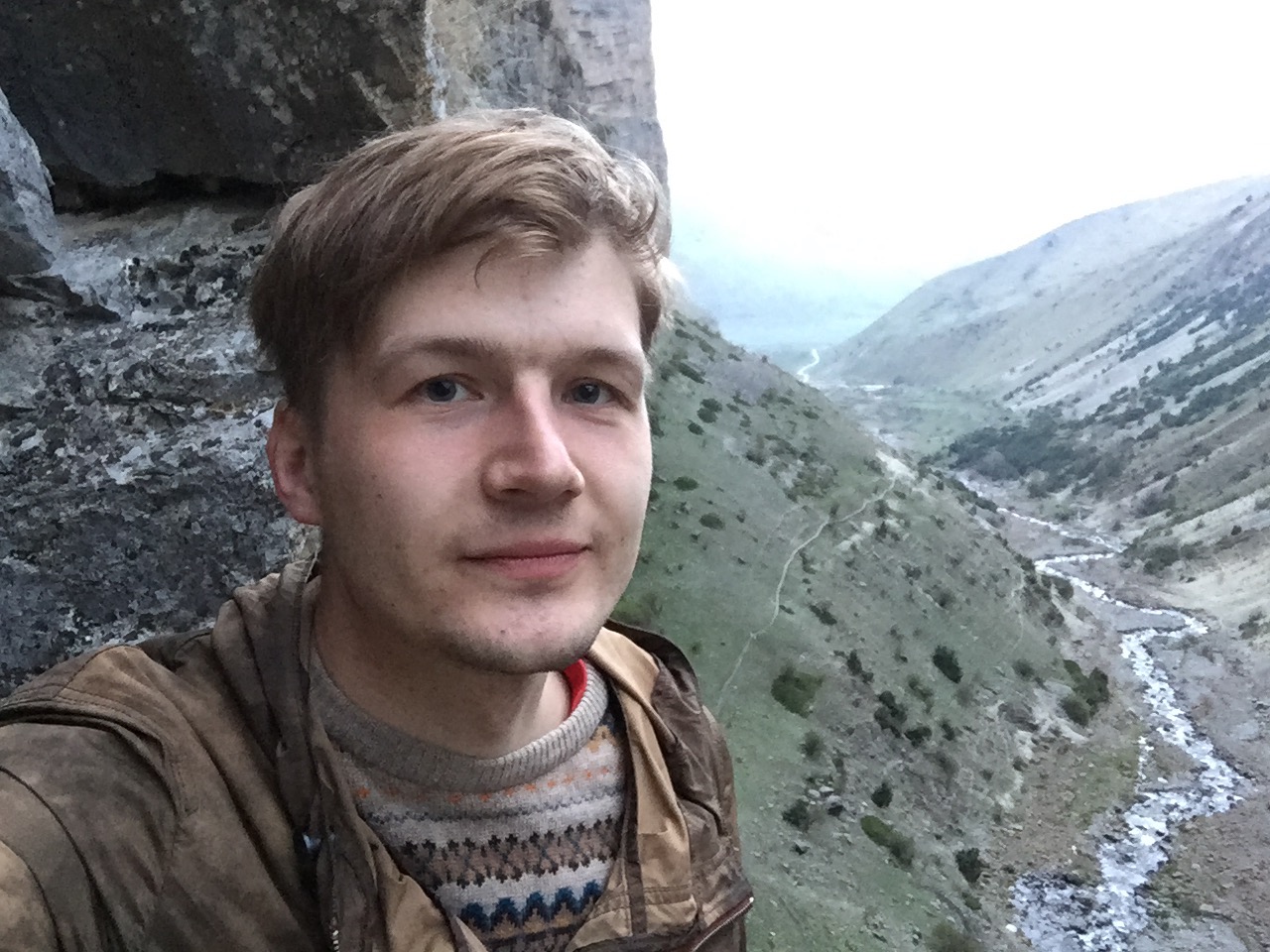 Selfie on the precipice