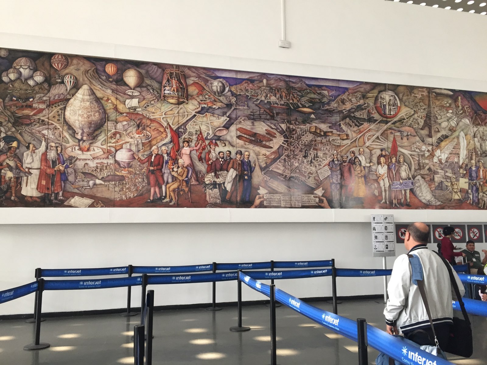 Mexico airport mural